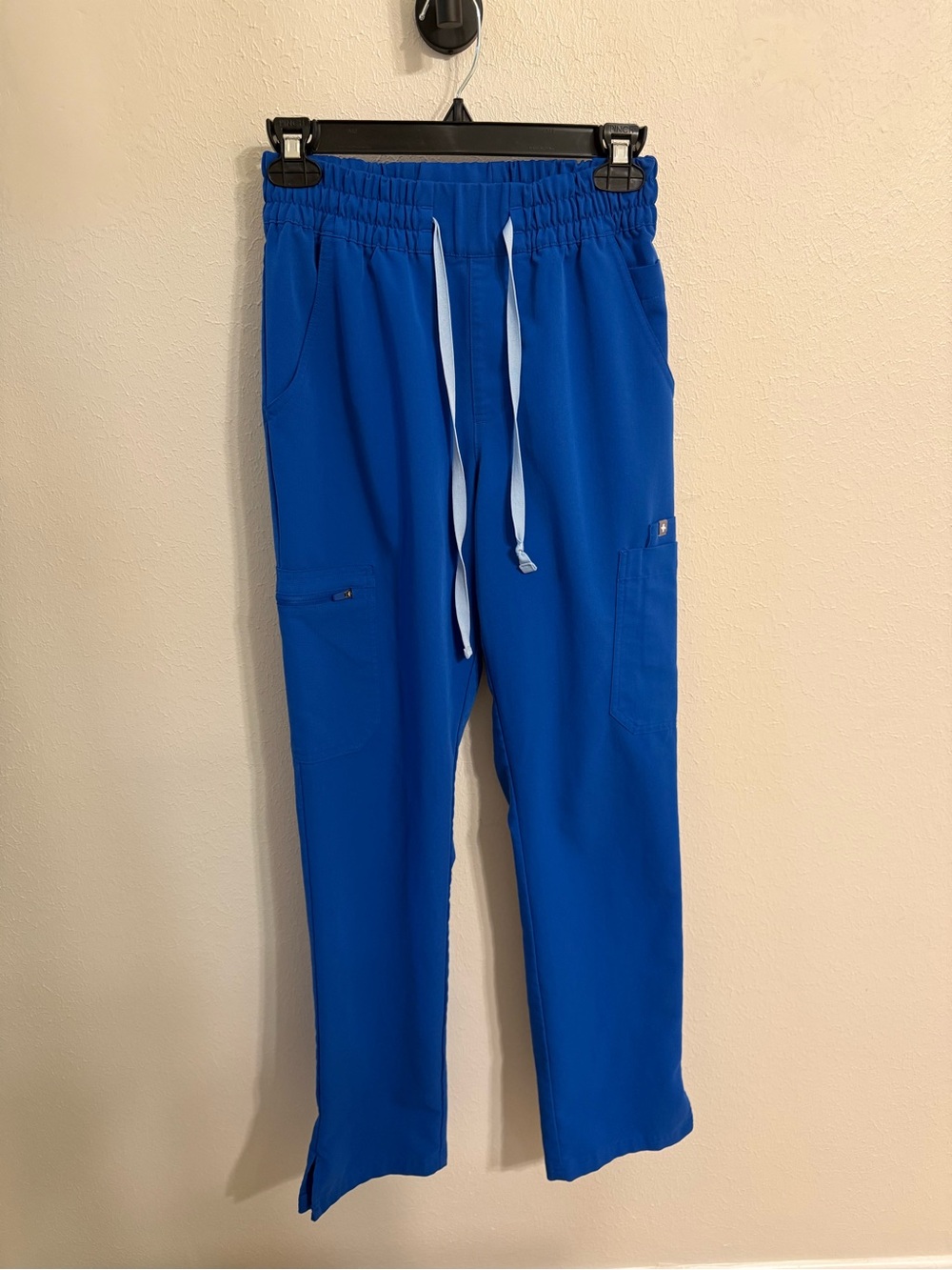 Women’s Royal Blue Figs High Waisted Dowa Scrub Pants XS